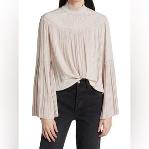 A.L.C Tessa Pleated Pullover Top